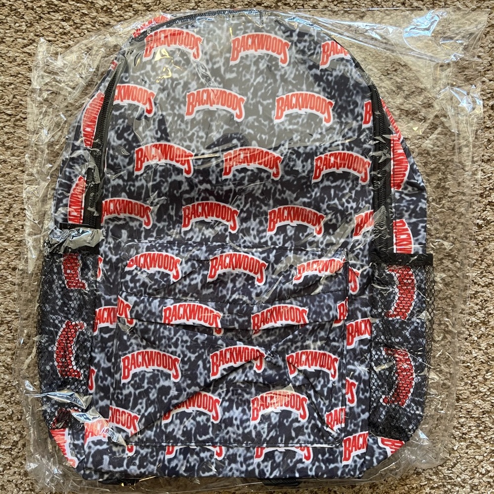 Backwoods Black and Red Men's Backpack
